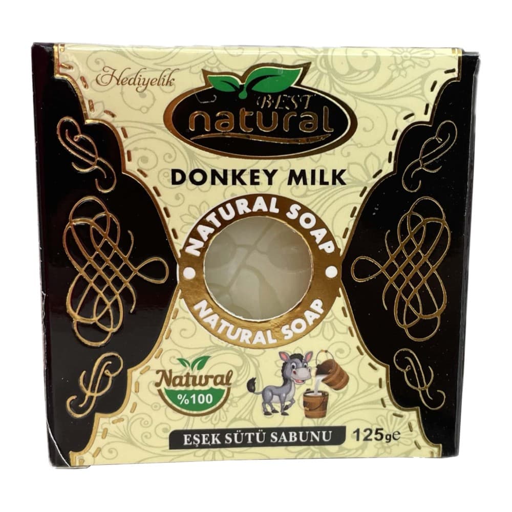 صابون زیبایی بست نچرال Best Natural مدل Donkey Milk حاوی شیر الاغ وزن 125 گرم