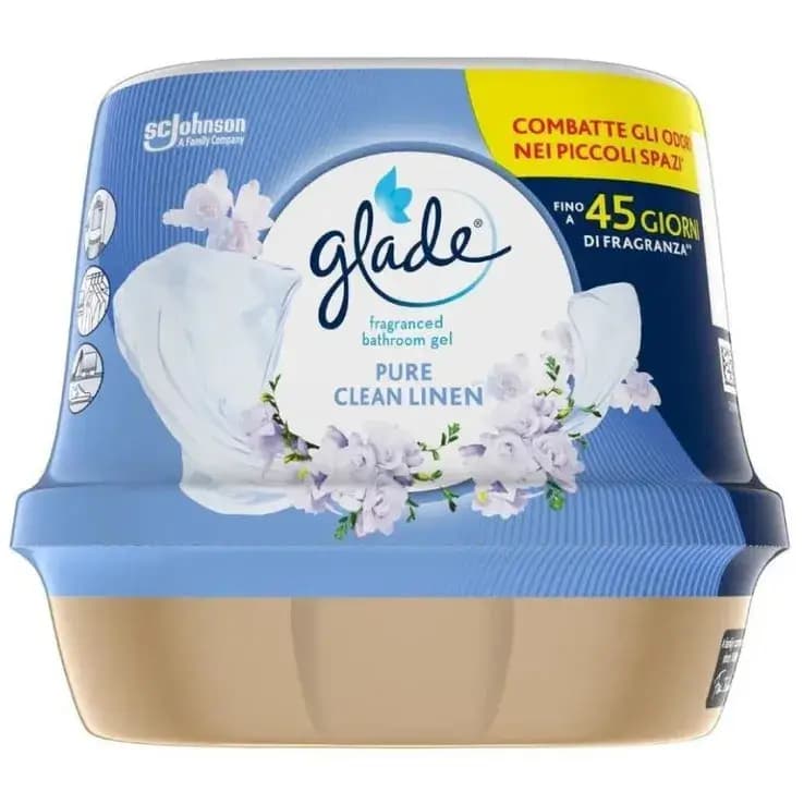 ژل خوشبو کننده هوا گلید Glade مدل Pure Clean Linen وزن 180 گرم — تصویر ۲