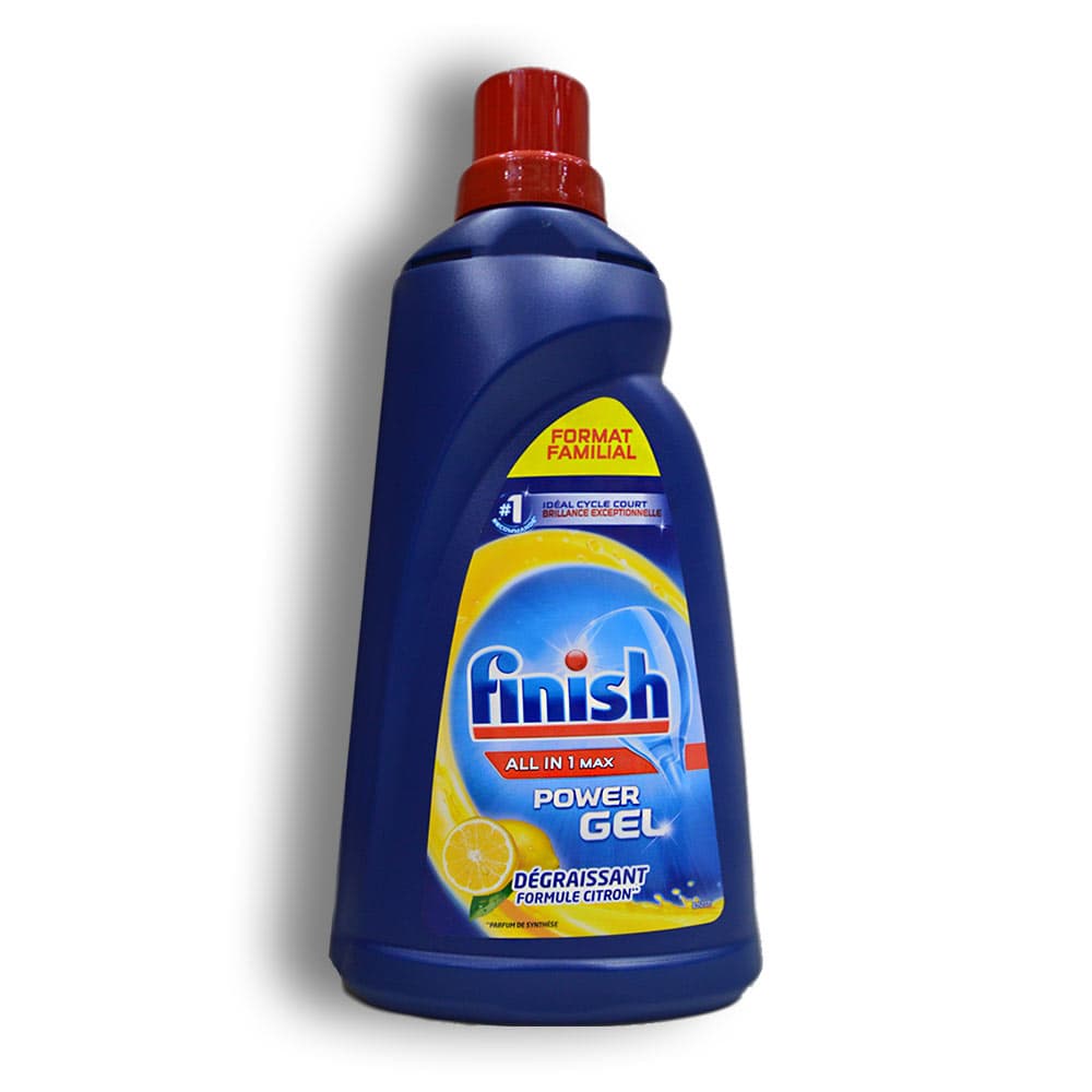 ژل ماشین ظرفشویی Finish سری All in 1 Max مدل Power Gel حجم 1.5 لیتر