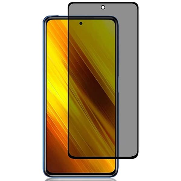 Privacy Full Glass Screen Protector For Xiaomi Poco X3 Pro
