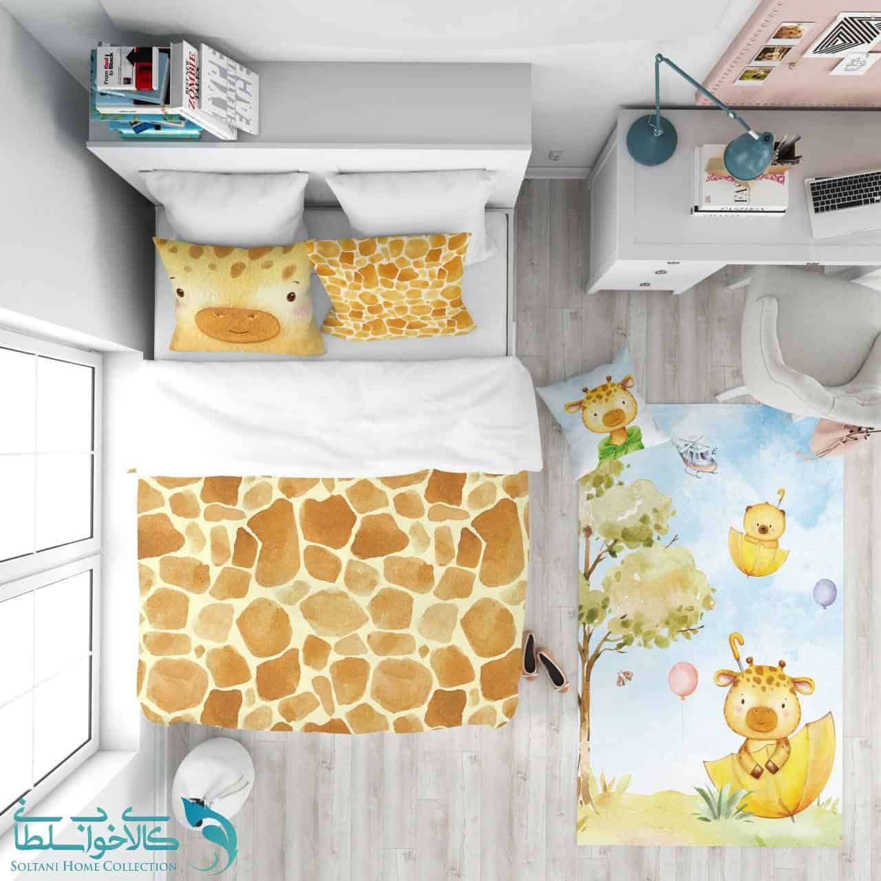 روتختی طرح زرافه سایز یکنفره کد A2768