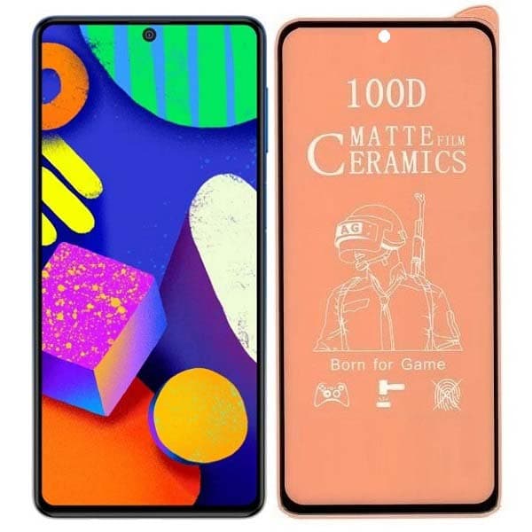 محافظ تمام صفحه سرامیکی مات گوشی سامسونگ Samsung Galaxy F62