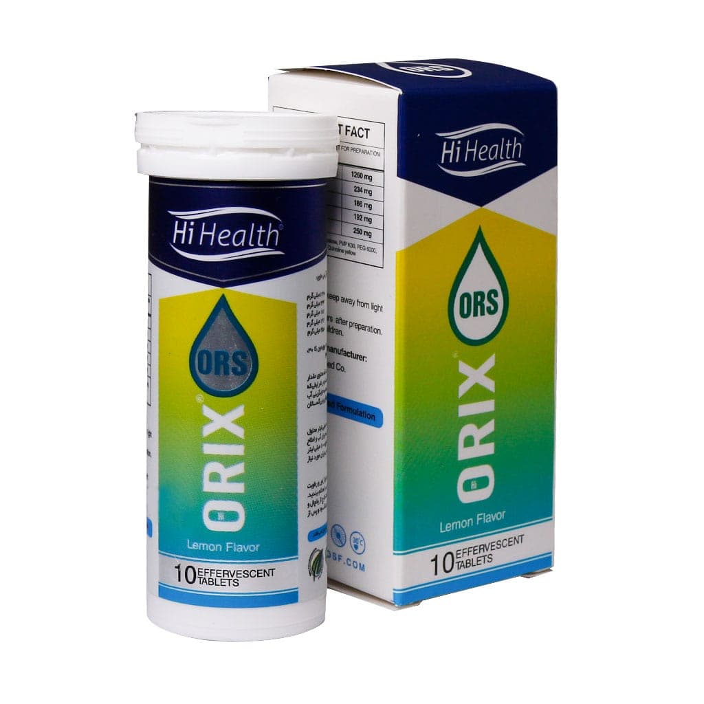 قرص جوشان اوریکس او آر اس ۱۰ عدد های هلث Hi Health — تصویر ۲