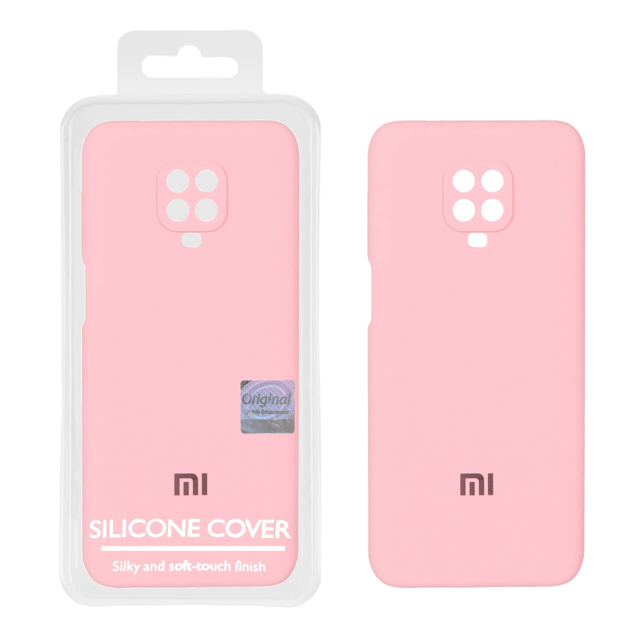 قاب سیلیکونی پاک کنی اورجینال Master Quality مدل Xiaomi Redmi Note 9S / Redmi Note 9 Pro / Redmi Note 9 Pro Max – صورتی (پک دار)