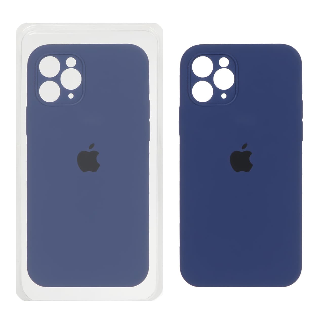 قاب سیلیکونی پاک کنی محافظ لنزدار اورجینال Apple iPhone 11 Pro – آبی نفتی (پک اصلی)