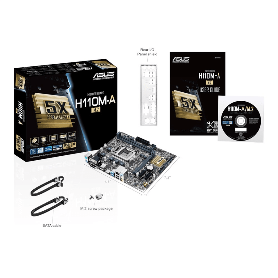 مادربرد ایسوس ASUS H110M-A LGA 1151 Motherboard — تصویر ۳