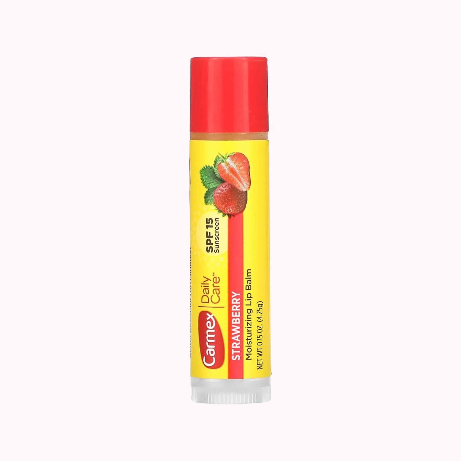 بالم لب توت فرنگی کارمکس SPF15 استیکی