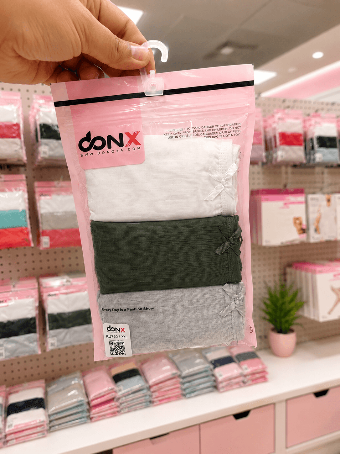شورت زنانه 3 عددی ترک نخپنبه دونکس donx 004 — تصویر ۷