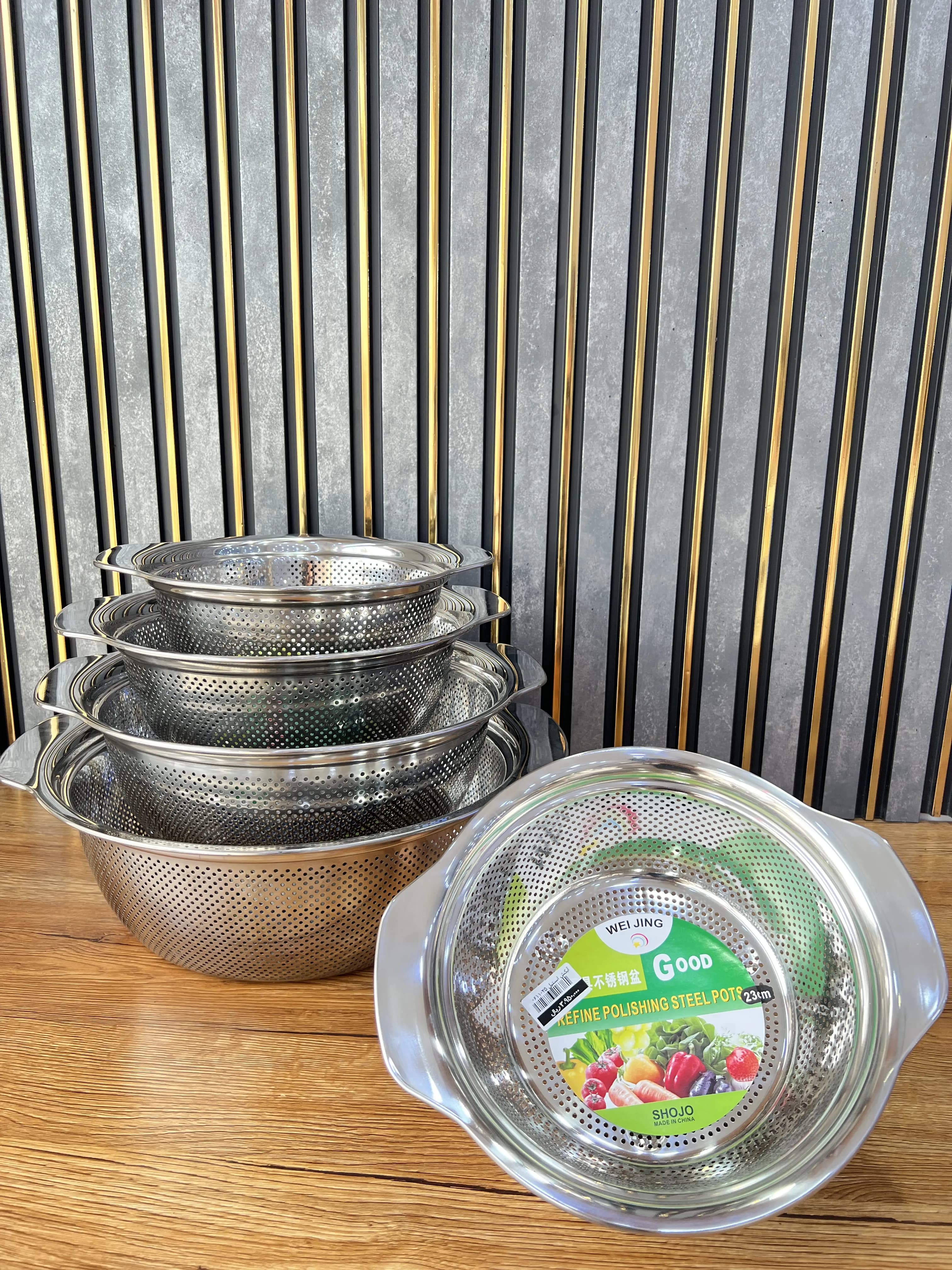 آبکش استیل کد 25-0611 وارداتی (x) — تصویر ۲