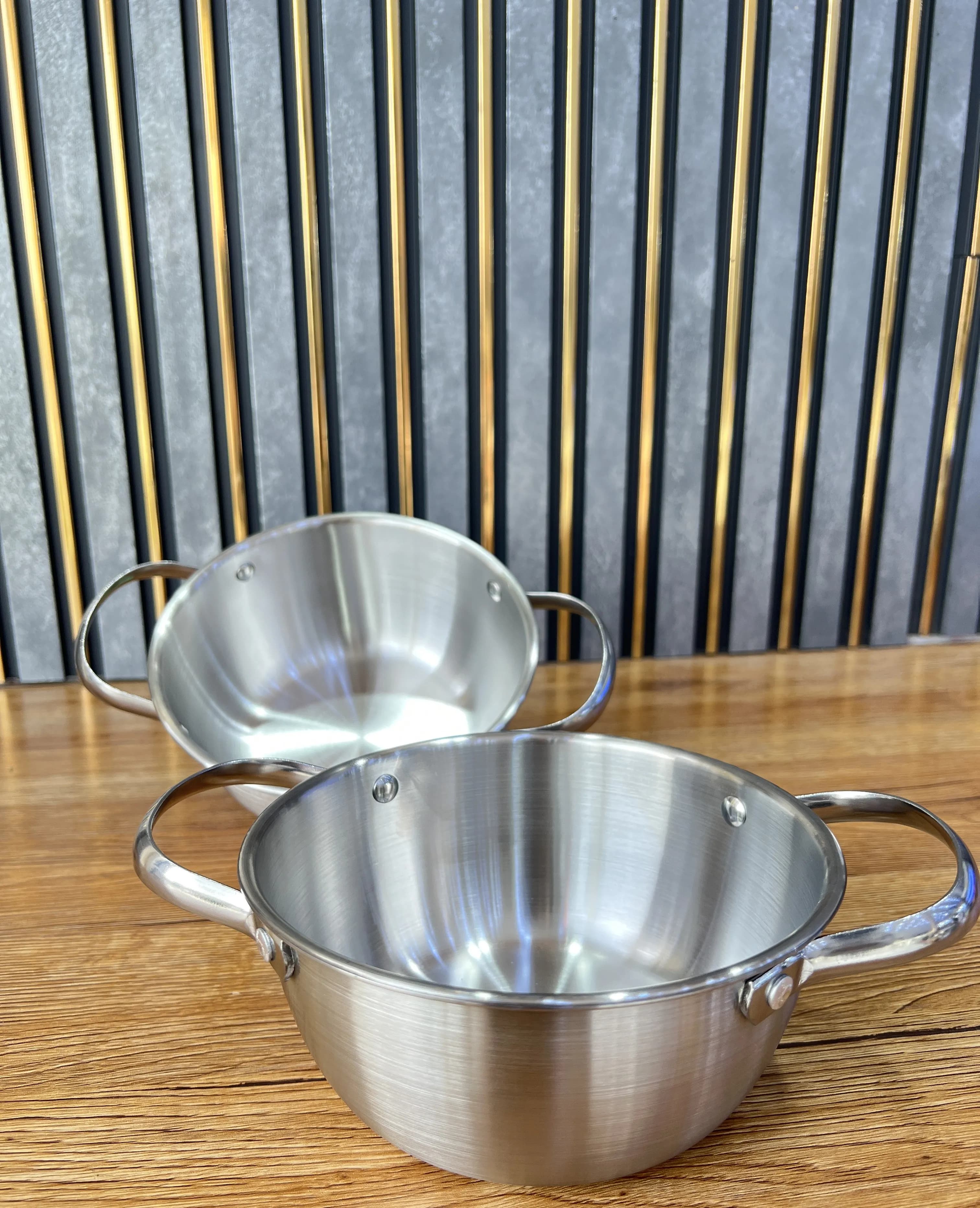 دیگچه استیل کد 92-0611 وارداتی (x) — تصویر ۲