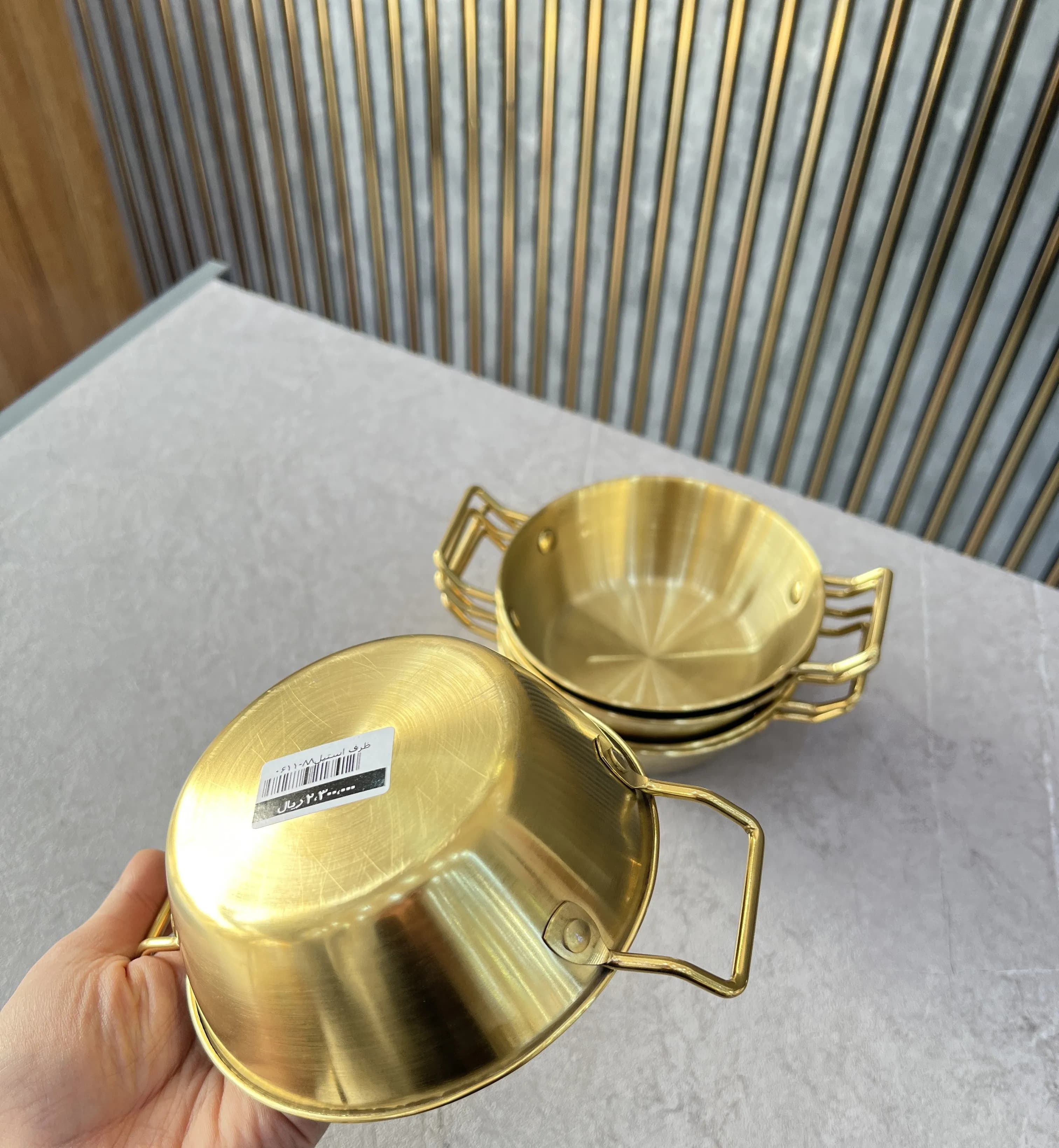 کاسه استیل 2 دسته کد 88-0611 وارداتی (x) — تصویر ۲