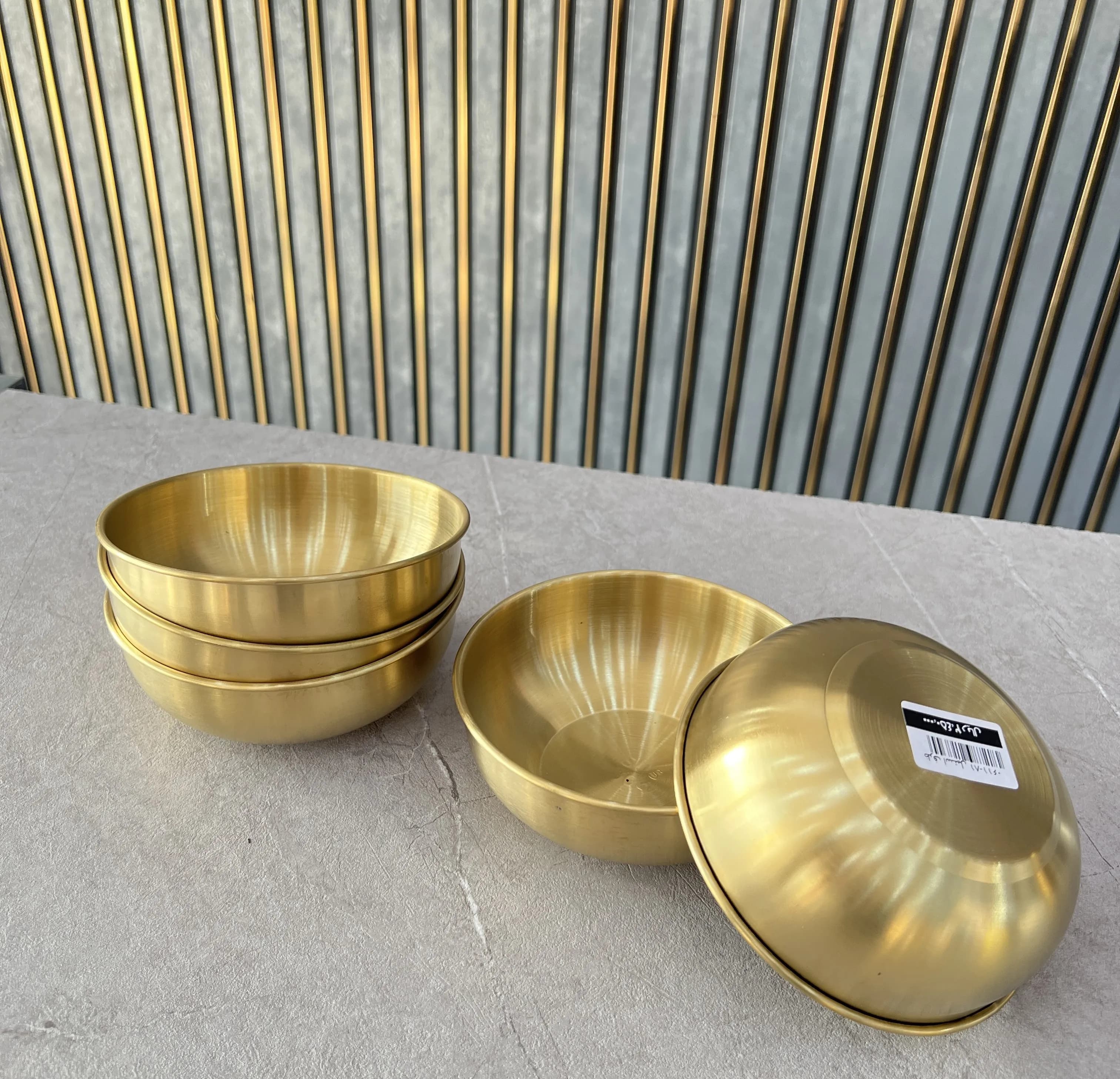 کاسه استیل طلایی 81-0611 وارداتی (x)