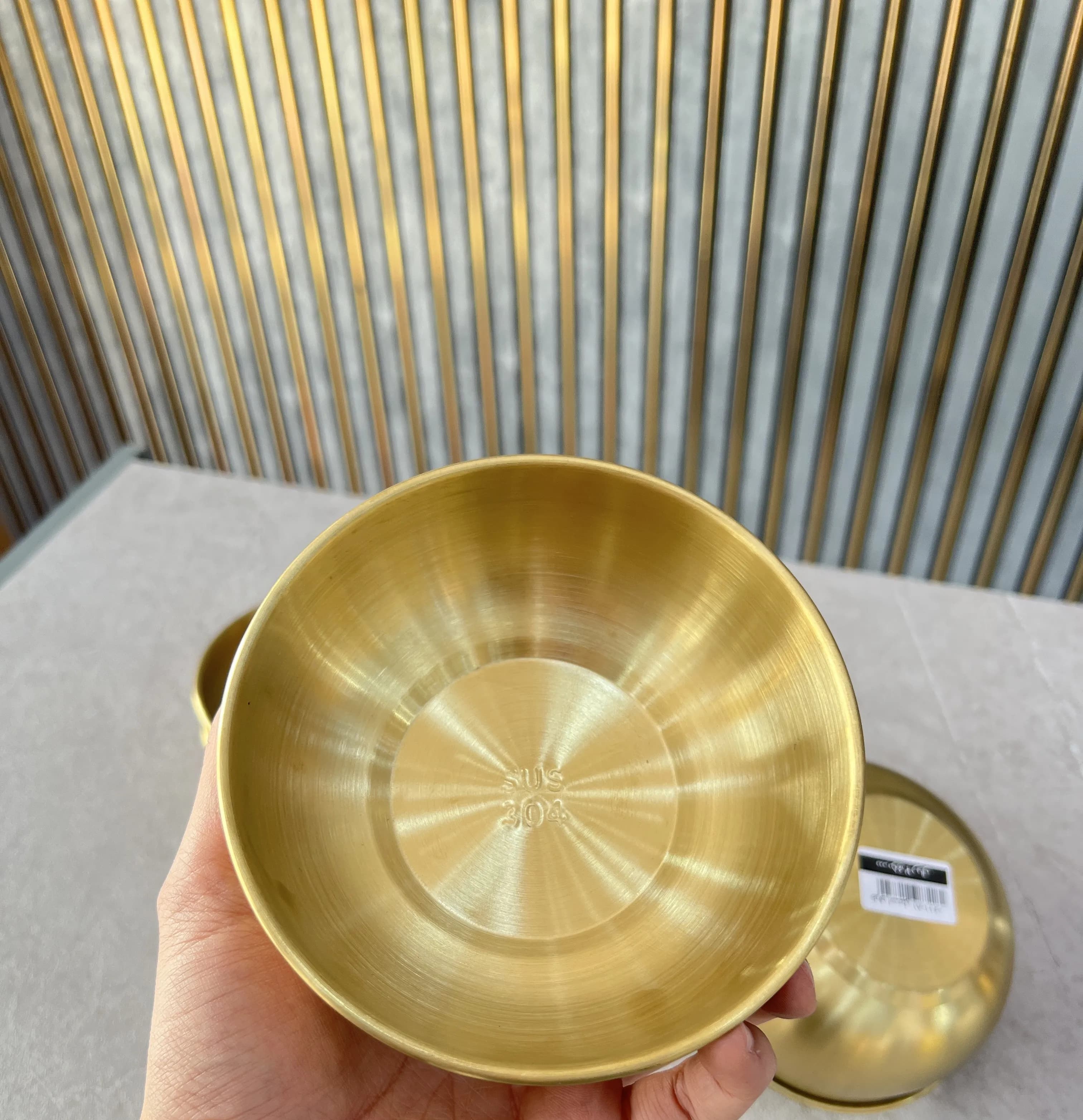 کاسه استیل طلایی 81-0611 وارداتی (x) — تصویر ۳
