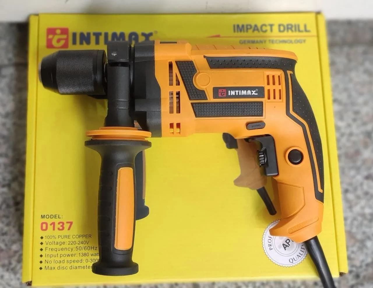 دریل 13 نیم تنه فلزی چکشی سه نظام اتومات اینتیمکس INTIMAX مدل 137 — تصویر ۲