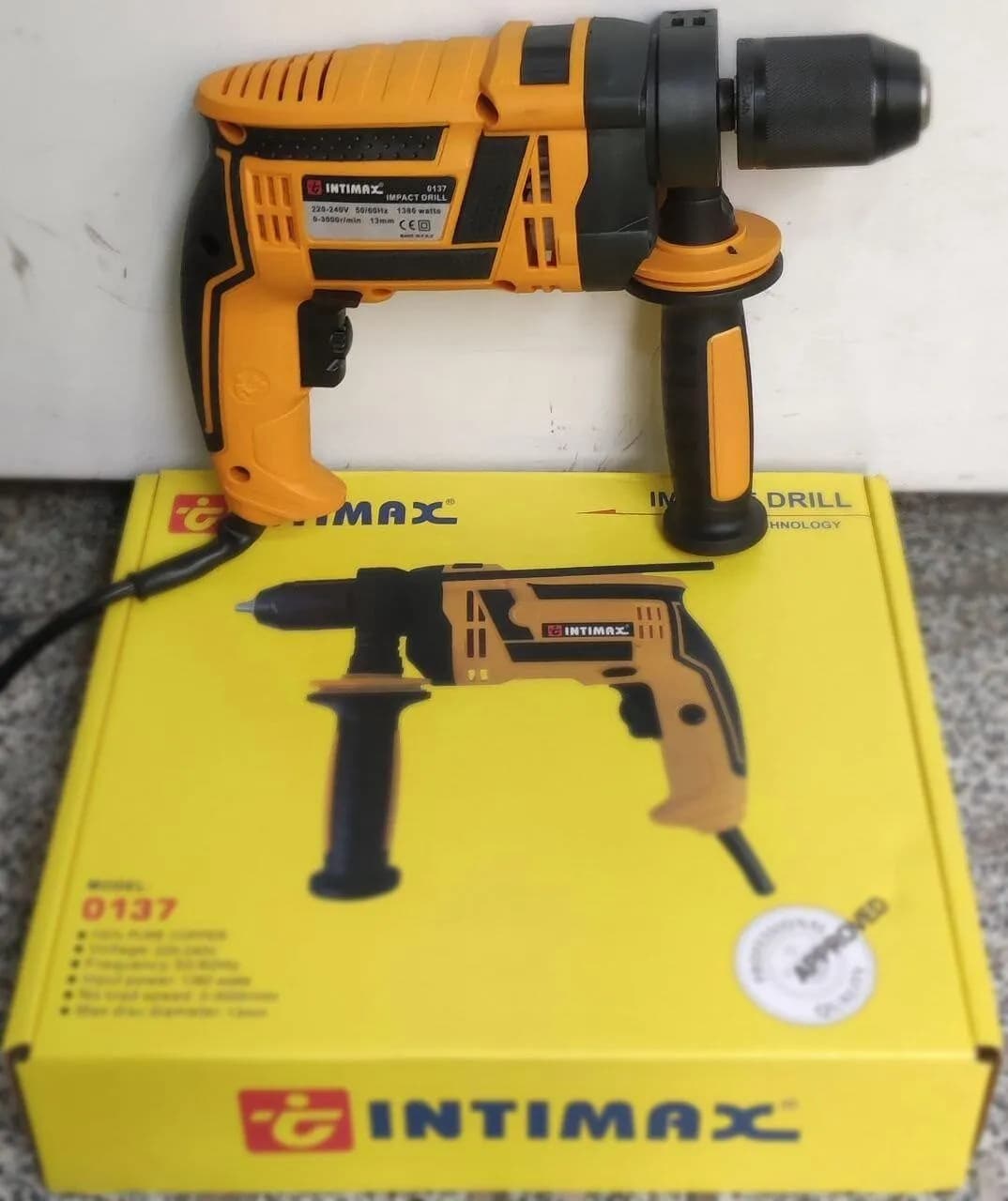 دریل 13 نیم تنه فلزی چکشی سه نظام اتومات اینتیمکس INTIMAX مدل 137 — تصویر ۳