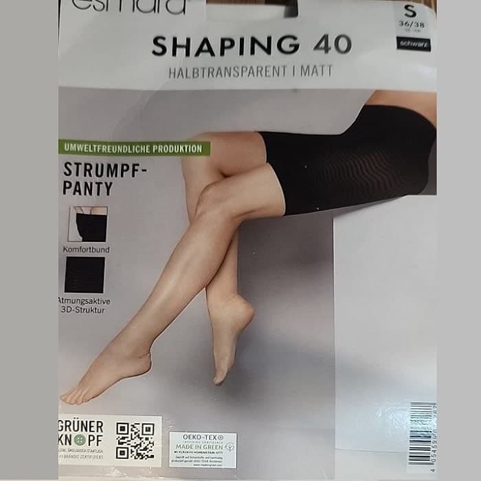 گن زنانه نازک اسمارا فرم دهنده بدن (ضد سلولیت) مدل شلوارکی رنگ مشکی 375230 ESMARA — تصویر ۲