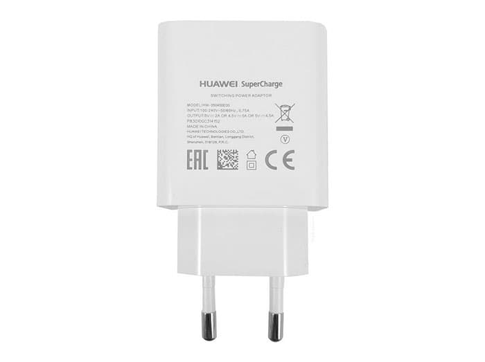 شارژر سوپر فست شارژ هواوی دیواری اورجینال سریع اصلی هواوی مدل Original Huawei Super Charge HW-050450E00 5A Super Charging Home Charger adapter P30 — تصویر ۲