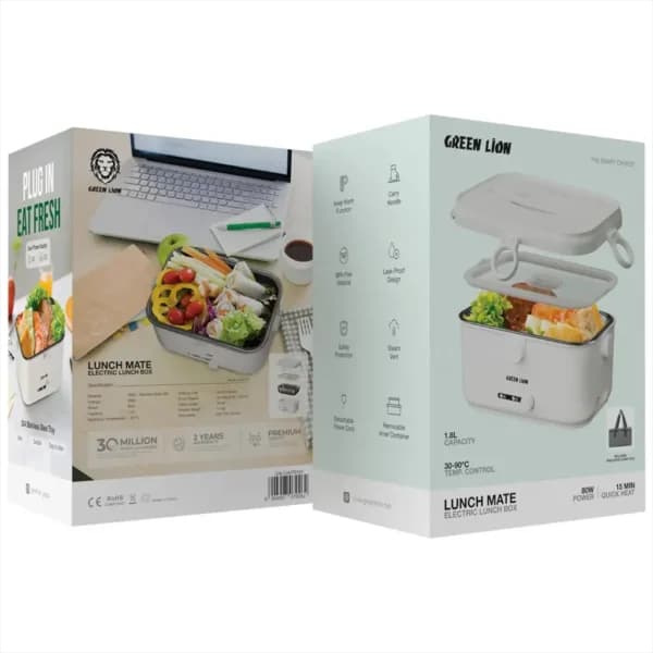 ظرف نگهدارنده و گرم کننده غذا گرین لاین مدل Lunch Mate Electric Lunch Box کد B463 — تصویر ۳