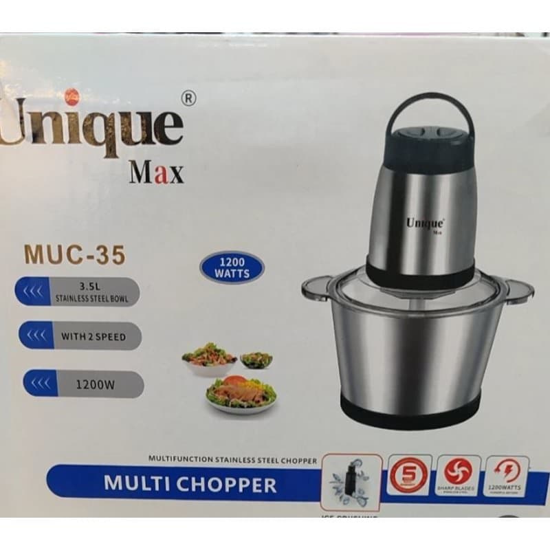 خردکن یونیک مدل MUC-35 ظرفیت ۳.۵ لیتر با کاسه استیل کد B939