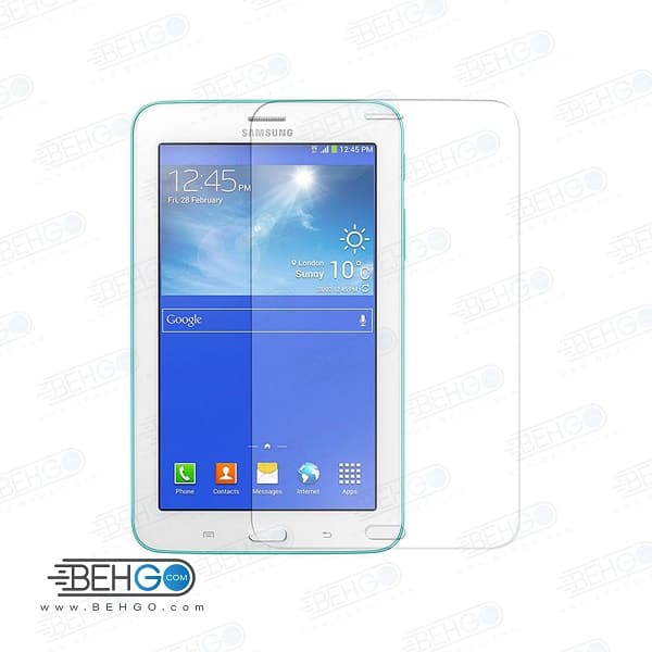 گلس تبلت t110 و t111 و t113 و t116 و tab 3 lite بی رنگ و شفاف یا محافظ صفحه نمایش شیشه ای تبلت Glass Screen Protector Samsung Tab3 lite t110/t111/t113/t116