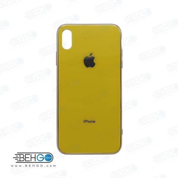 قاب آیفون کیس پشت شیشه ای iphone xs max
