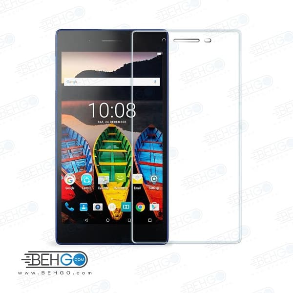 گلس تبلت lenovo tab3 710بی رنگ و شفاف یا محافظ صفحه نمایش شیشه ای تبلت Glass Screen Protector Lenovo tab3 710