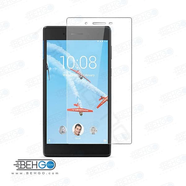 گلس تبلت lenovo tab7 7304 بی رنگ و شفاف یا محافظ صفحه نمایش شیشه ای تبلت Glass Screen Protector Lenovo tab7 7304