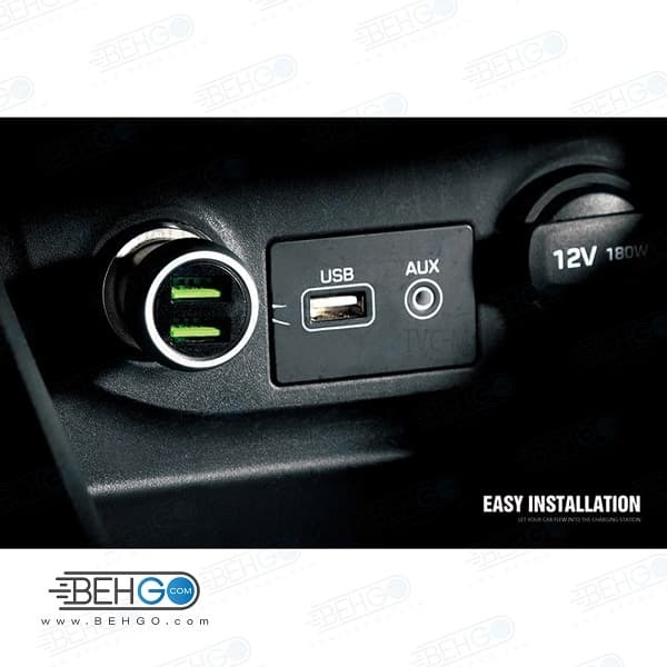 شارژر فندکی اورجینال الدینیو برای با کابل آیفون Original LDNIO Best car lightening charger model C401 — تصویر ۵