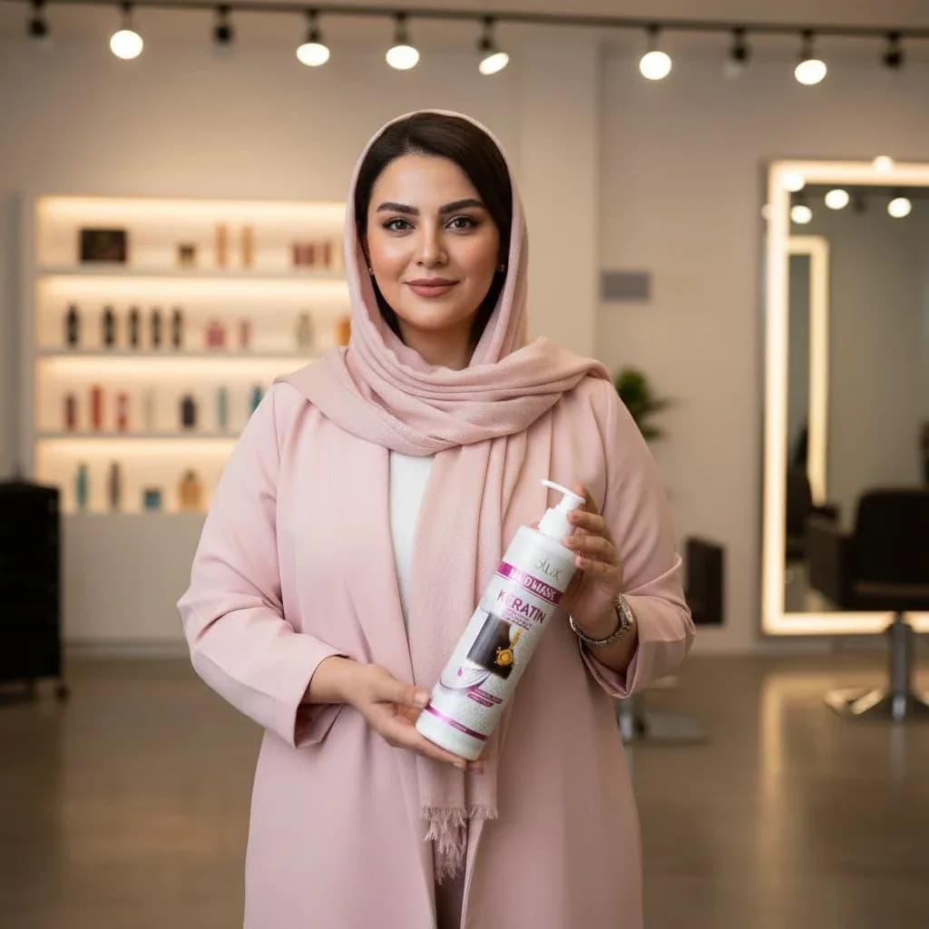 ماسک مو میولوکس (Miolux) مدل Keratin – تقویت صافی بازسازی حجم ۵۰۰ میلیلیتر — تصویر ۳