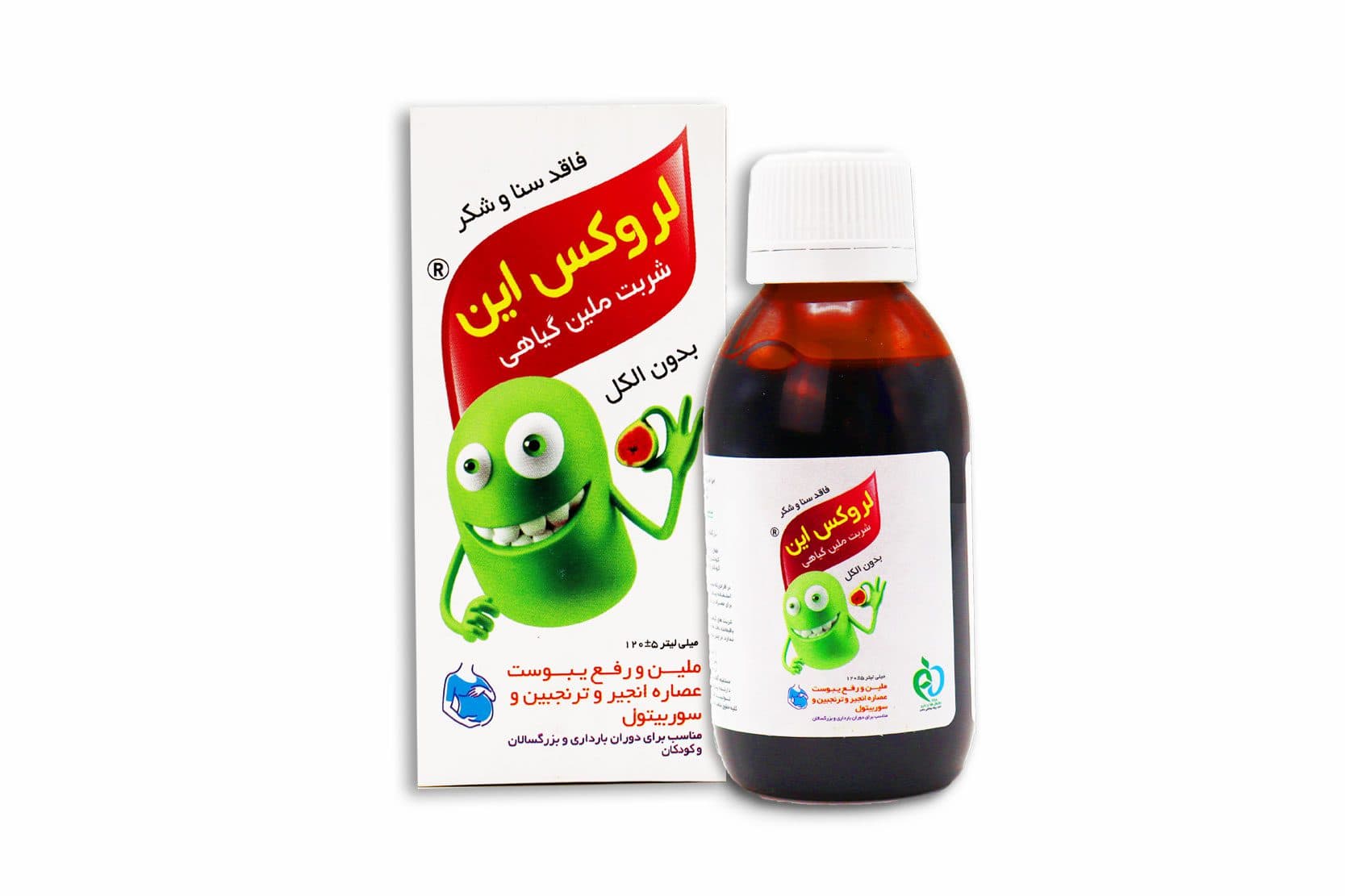 شربت ملین لروکس این بنیان كسری سلامت 120 میلی‌لیتر