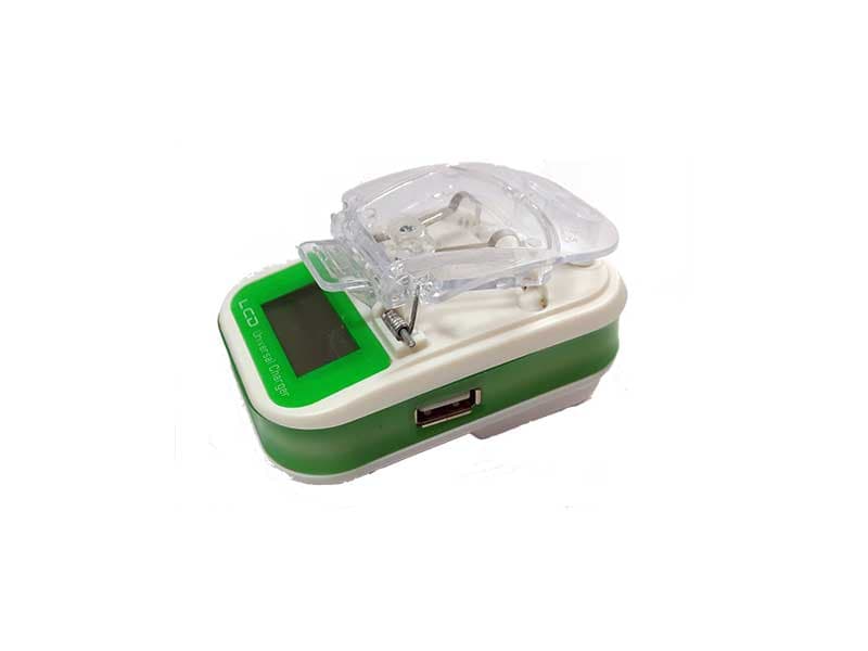 شارژر همه کاره باتری مدل السیدی دار مناسب شارژ باطری بدون نیاز به کابل شارژر lcd universal battery charger