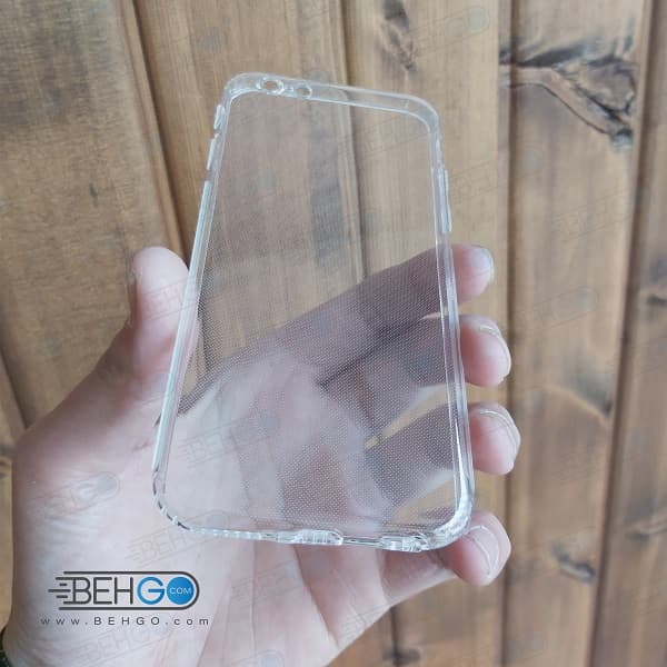 قاب گوشی ایفون 6 کاور ژله ای با محافظ لنز دوربین گوشی Clear Cover Camera Protection Case for Apple Iphone 6S — تصویر ۲