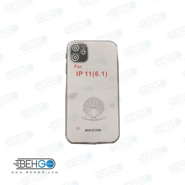 قاب گوشی ایفون 11 کاور ژله ای با محافظ لنز دوربین گوشی Clear Cover Camera Protection Case for For Apple Iphone 11