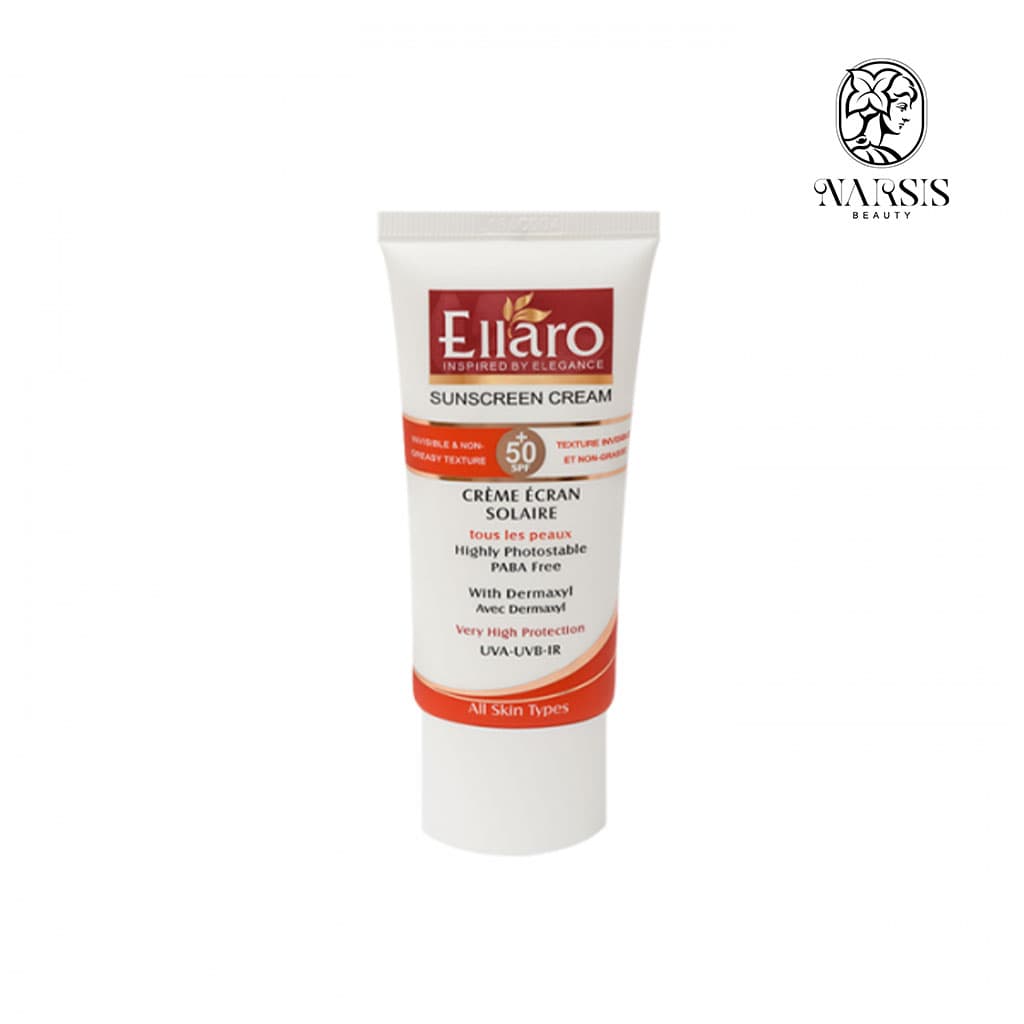 کرم ضد آفتاب مناسب پوست چرب بدون رنگ SPF 50 الارو 40 میلی لیتر