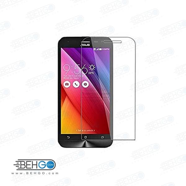 گلس ایسوس زنفون گو بی رنگ و شفاف asus zenfone Go 4G یا ,زنفون گو 4G asus محافظ صفحه نمایش شیشه ای Glass Screen Protector Asus Zenfone Go 4G