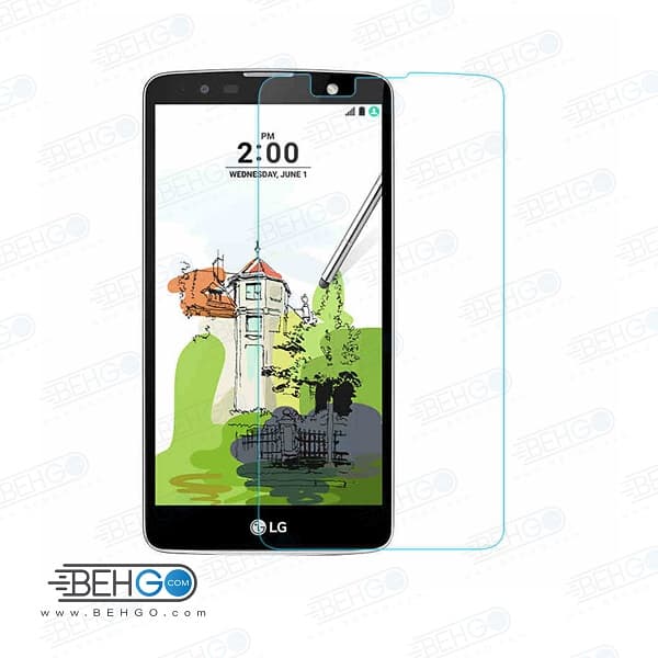 گلس LG stylus2 بی رنگ و شفاف الجی استایلوس 2 یا ,استایلوس 2 ال جی محافظ صفحه نمایش شیشه ای Glass Screen Protector LG Stylus2