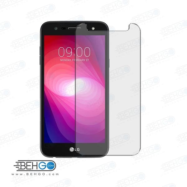 گلس LG x power 2 بی رنگ و شفاف الجی ایکس پاور 2 یا ,ایکس پاور دو ال جی محافظ صفحه نمایش شیشه ای Glass Screen Protector LG X power2