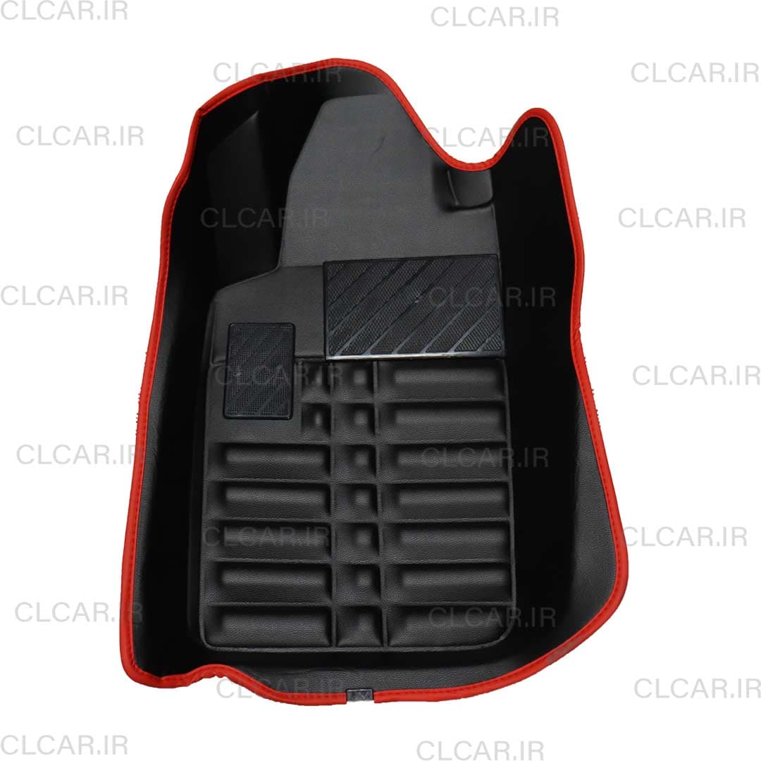کفپوش پنج بعدی پژو 207 تمام مشکی کد (K5-P07-BL) — تصویر ۶