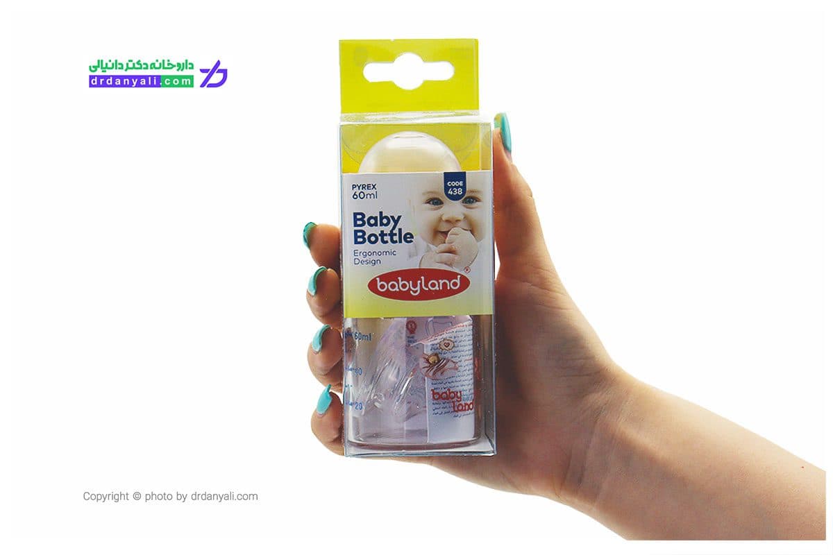 شیشه شیر پیرکس 438 بی بی لند مناسب از بدو تولد تا 6 ماهگی 60 میل — تصویر ۲