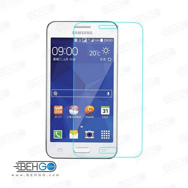گلس کور پرایم بی رنگ و شفاف G360 یا محافظ صفحه نمایش شیشه ای Glass Screen Protector samsung Core Prime G360