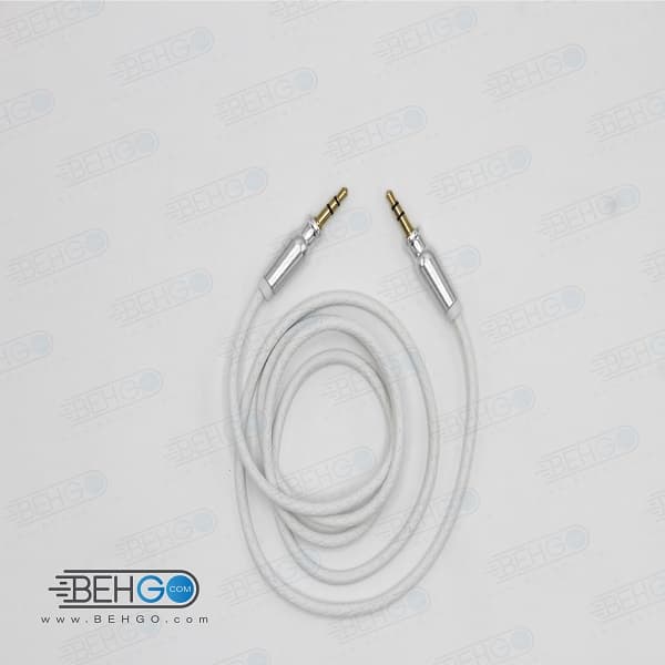 کابل AUX کابل انتقال صدا سر فلزی مناسب انتقال صدا از گوشی موبایل سامسونگ ،هواوی ،ایفون و سایر برندها به اسپیکر بلندگوکد AUX Cable for Beats Headphones, Samsung, iPhone, Huawei, Car Stereo code 2 — تصویر ۴