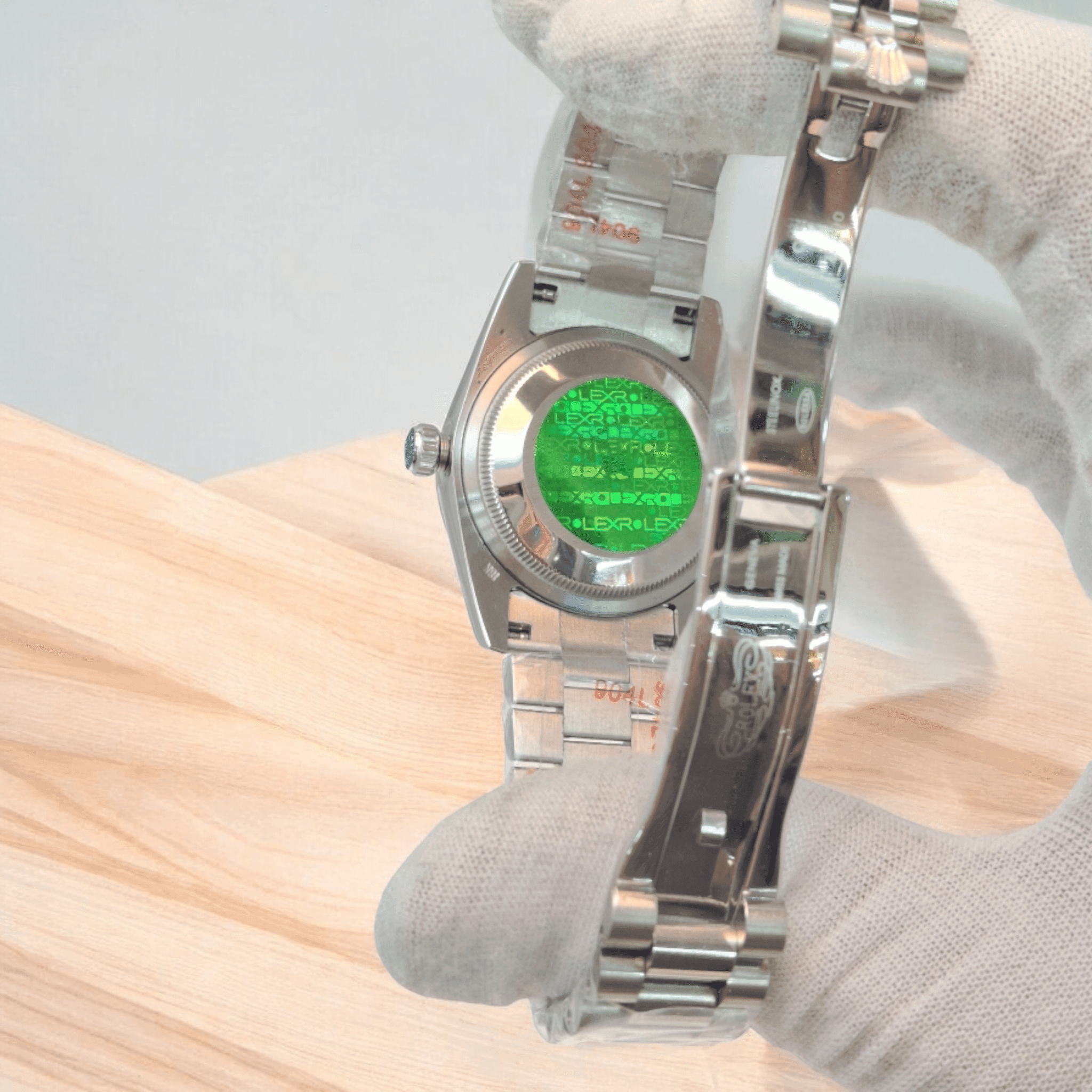 ساعت ست مردانه و زنانه رولکس پرپچوال سیلور صفحه مشکی 01463 Rolex Oyster Perpetual — تصویر ۵