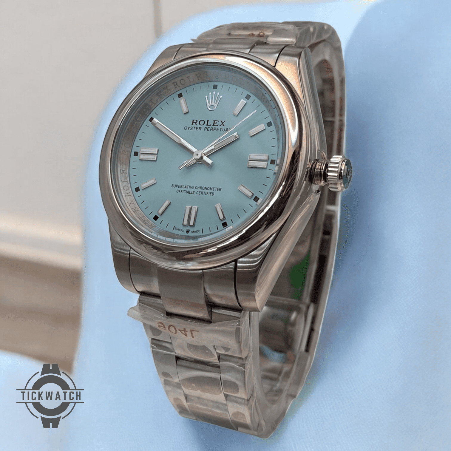 ساعت مچی رولکس مردانه اویستر پرپچوال آبی ROLEX Oyster perpetual blue
