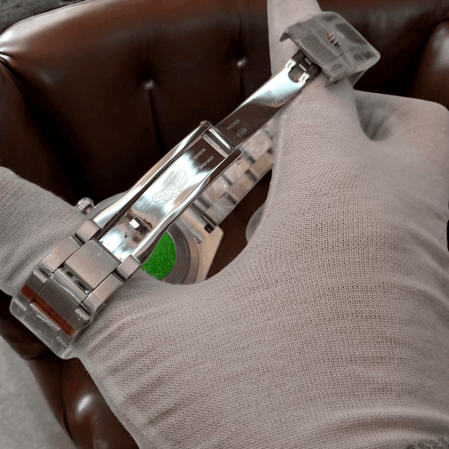 ساعت مچی رولکس مردانه اویستر پرپچوال آبی ROLEX Oyster perpetual blue — تصویر ۴