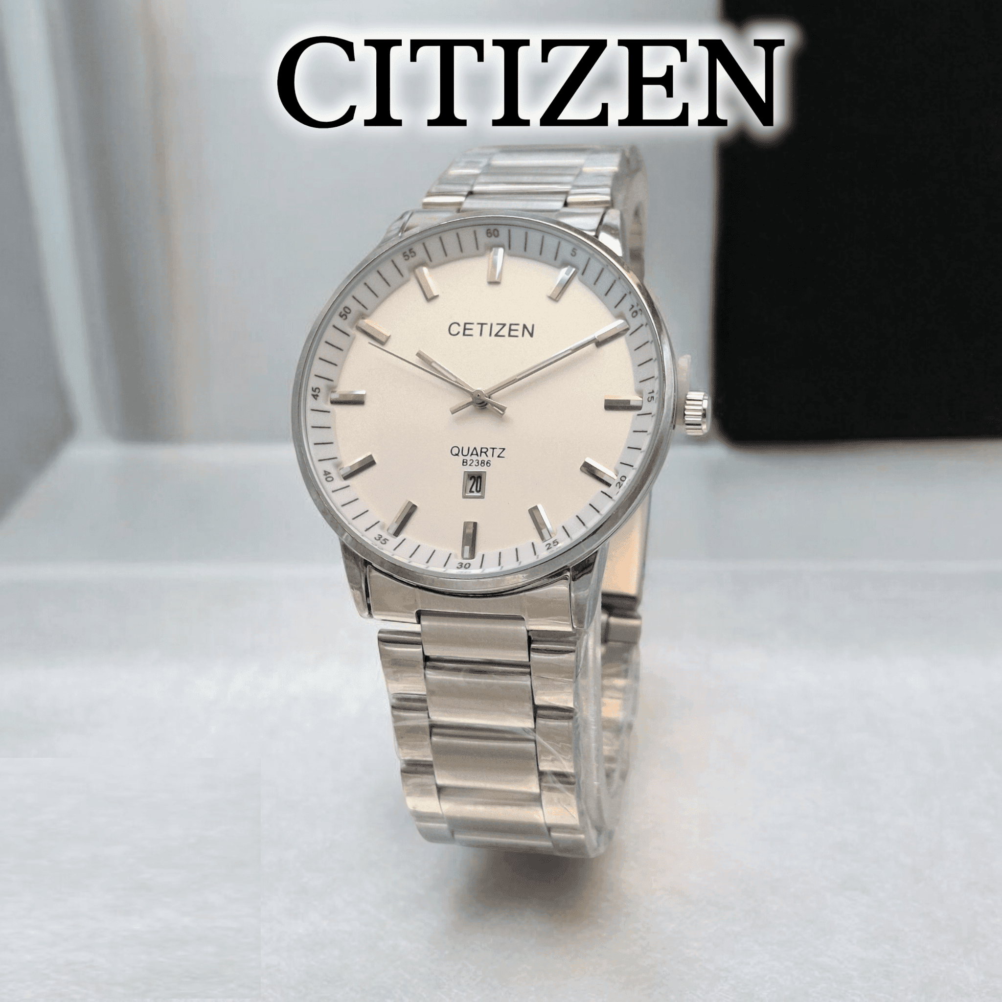 ساعت ست سیتیزن ژاپنی صفحه سفید CITIZEN B2386 — تصویر ۲