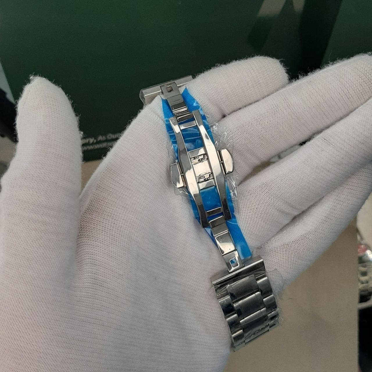 ساعت امگا سه موتور فعال(کورنوگراف)اسپید مستر صفحه سفید omega — تصویر ۴