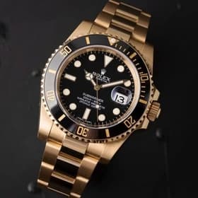 ساعت مچی رولکس مردانه مدل سابمارینر طلایی صفحه مشکی ROLEX SUBMARINER