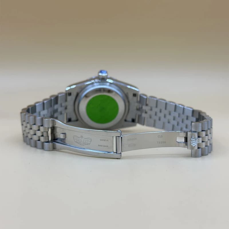 ساعت رولکس مردانه مدل دی جاست نقره ای صفحه مشکی ROLEX Date-Just — تصویر ۳