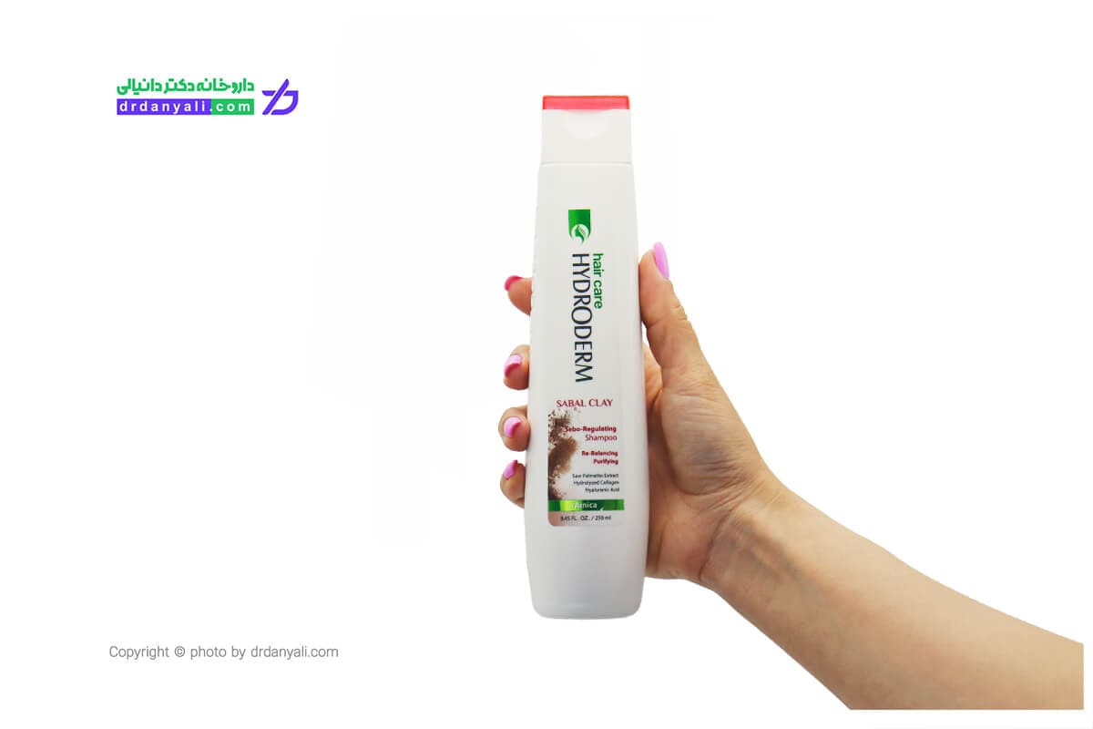 شامپو کنترل کننده چربی مو و پوست سر هیدرودرم حاوی خاک رس و سابال 250 میلی‌لیتر — تصویر ۲