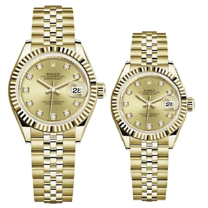 ساعت ست رولکس مدل دی جاست گلد صفحه طلایی ROLEX Date-Just